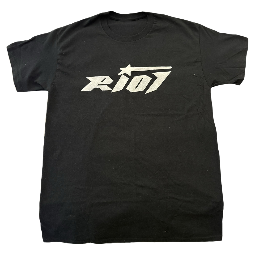 Black Classic Riot Logo T-Shirt