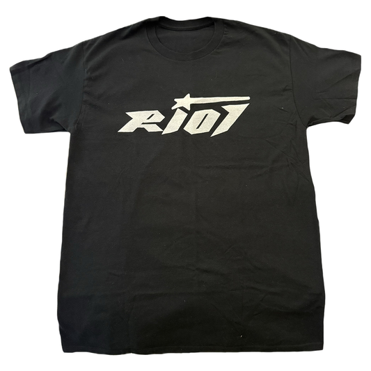 Black Classic Riot Logo T-Shirt